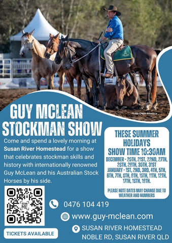 Guy McLean Stockman Show @ Susan River Homestead, QLD Summer Holidays